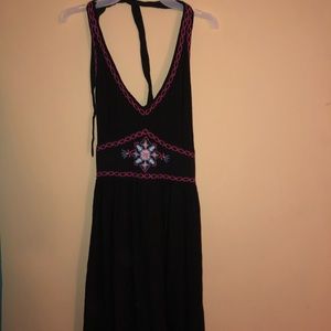 Black hollister halter top summer dress